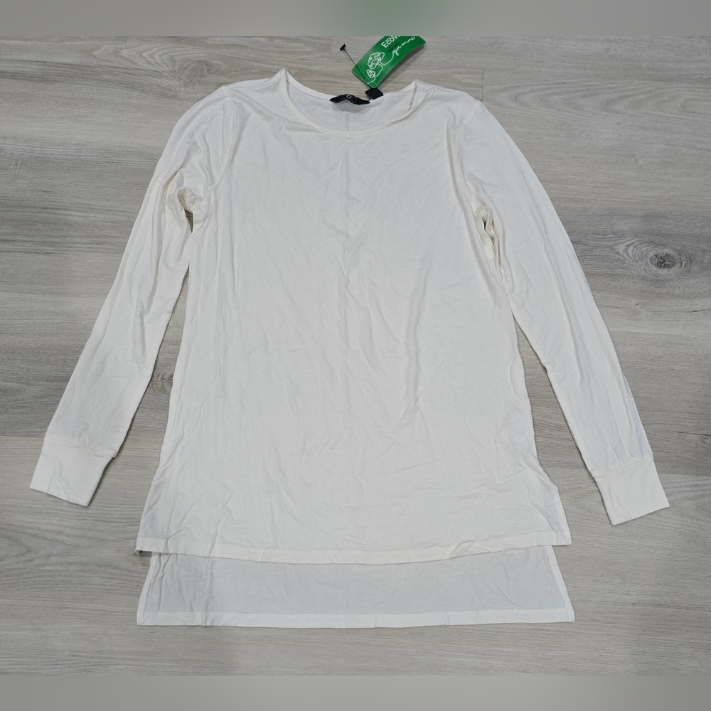 G By Giuliana Off White Long Sleeve Women's Top Oversized XXS NWT